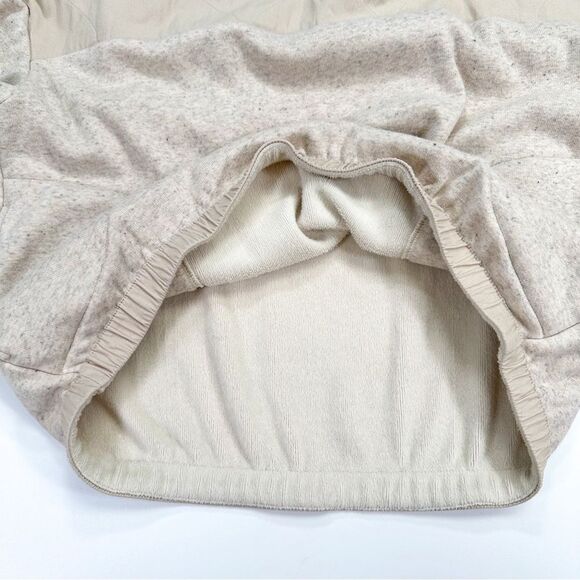 REl Small Cooperative Nook Quilted Sweatshirt Heathered Macadamia Brushed Fleece - Picture 5 of 8